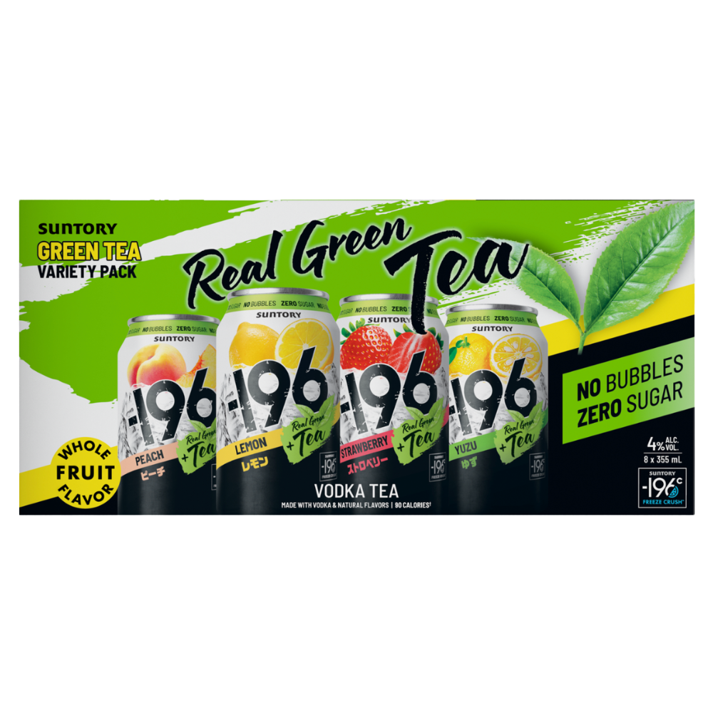 -196 Suntory Variety Vodka Green Tea Seltzer 8PK