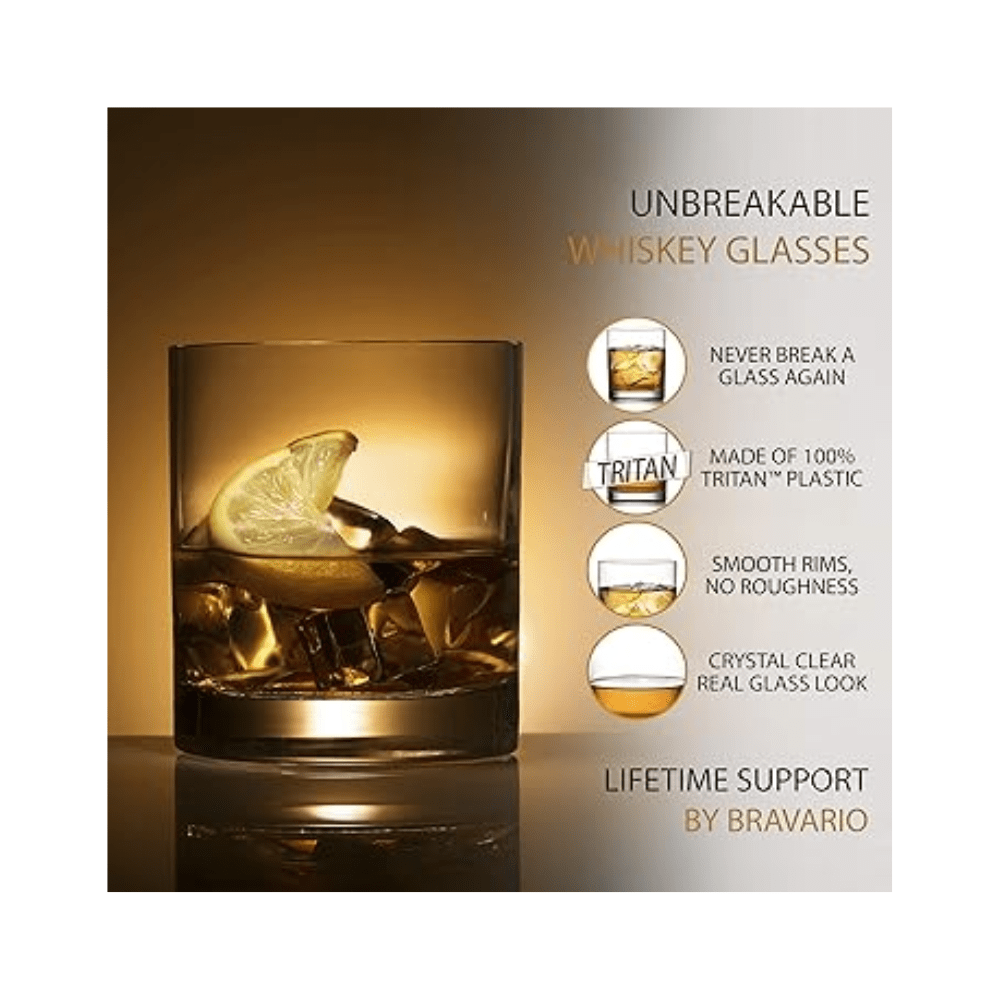Whiskey Rock Glasses Set Of 4 Accessories DeeCoo 