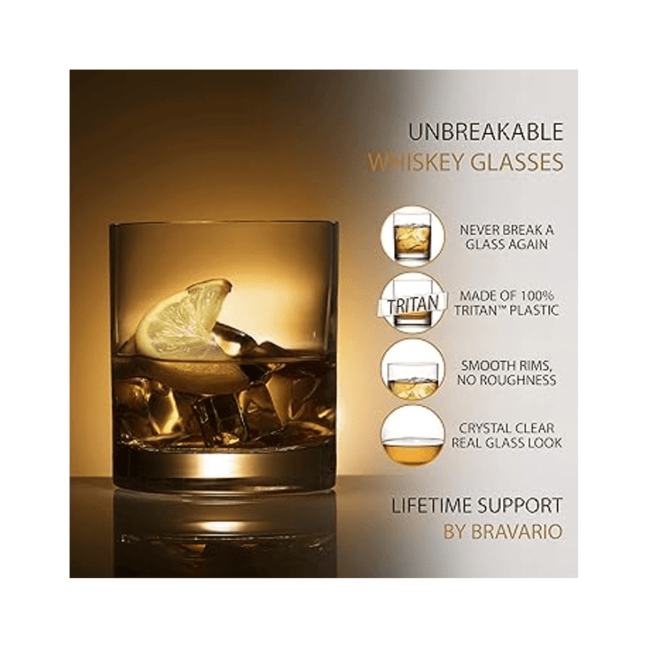 Whiskey Rock Glasses Set Of 4 Accessories DeeCoo 
