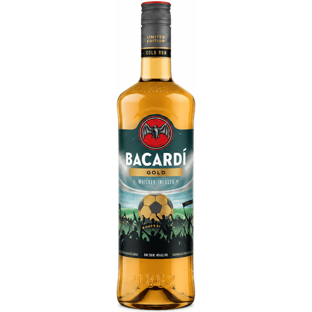 Bacardi Gold Soccer Limited Edition Rum 2024 Caribbean Rum Bacardi 
