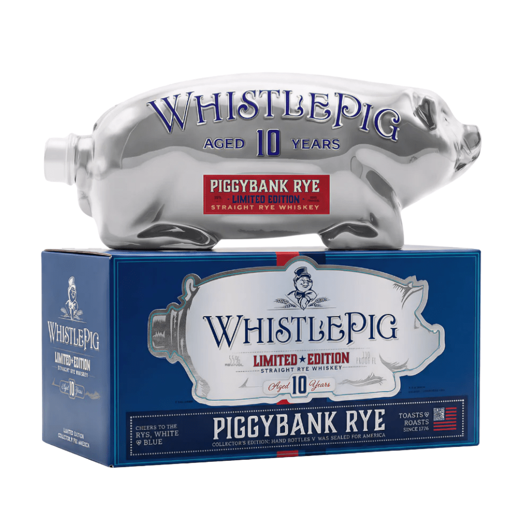 WhistlePig 10 Year Piggybank "Rye, White, & Blue" Limited Edition Rye WhistlePig 