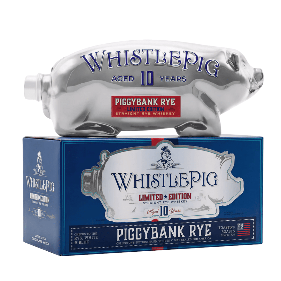 WhistlePig 10 Year Piggybank "Rye, White, & Blue" Limited Edition Rye WhistlePig 