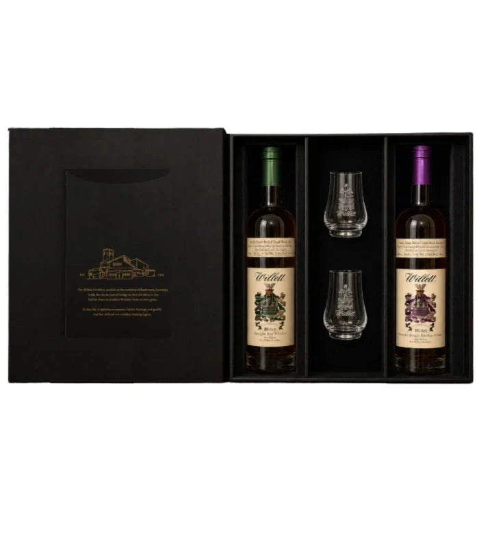 Willett Family Estate 2-Bottle Gift Set with 2 Glasses Bourbon Willett 