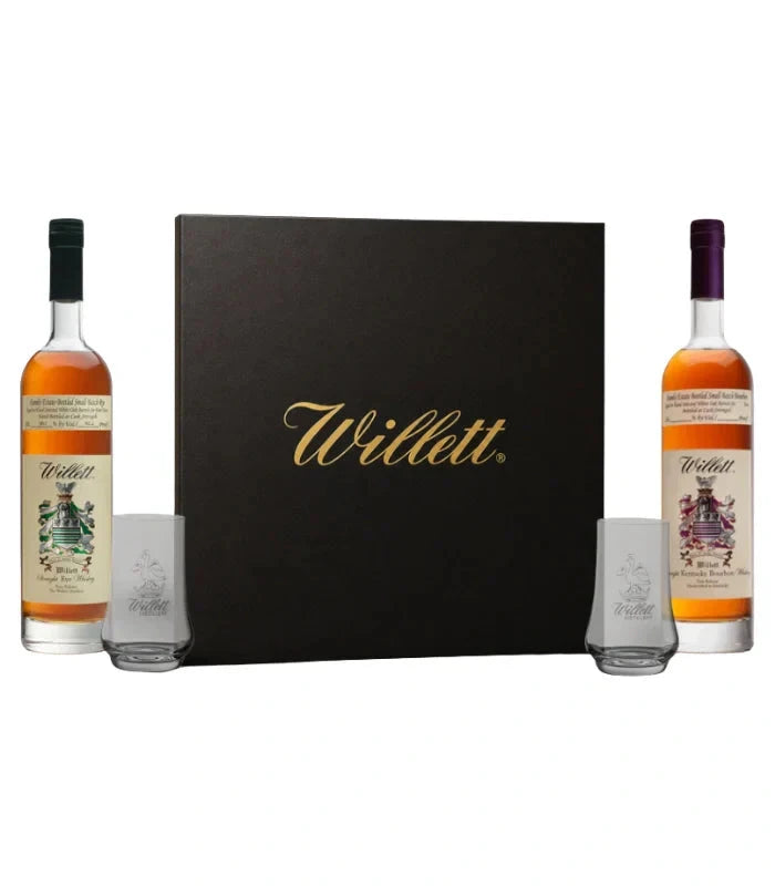 Willett Family Estate 2-Bottle Gift Set with 2 Glasses Bourbon Willett 