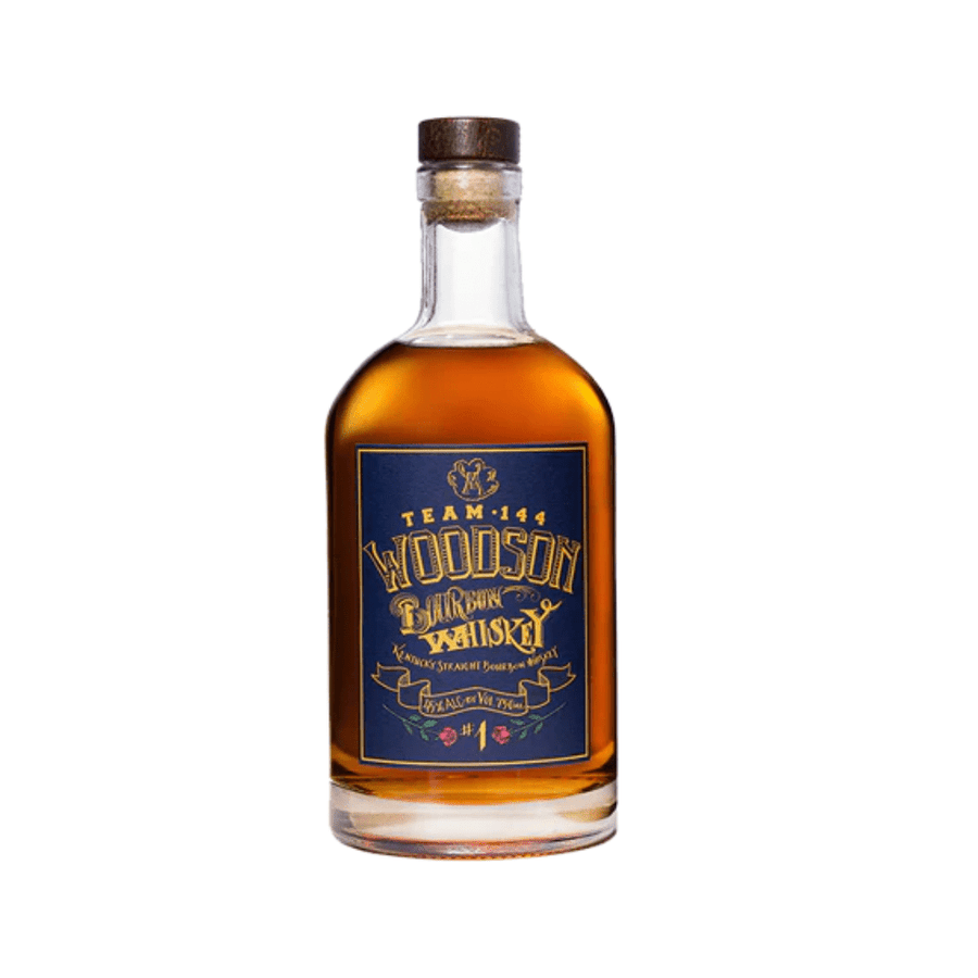 Woodson Team 144 Michigan Bourbon Whiskey Commemorative Bottle Bourbon Woodson Whiskey 