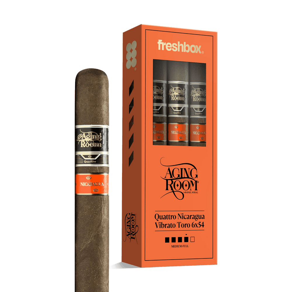 Aging Room Quattro Nicaragua Vibrato Toro 6x54 FreshBox | Cigar 3-Pack FreshBox Aging Room 