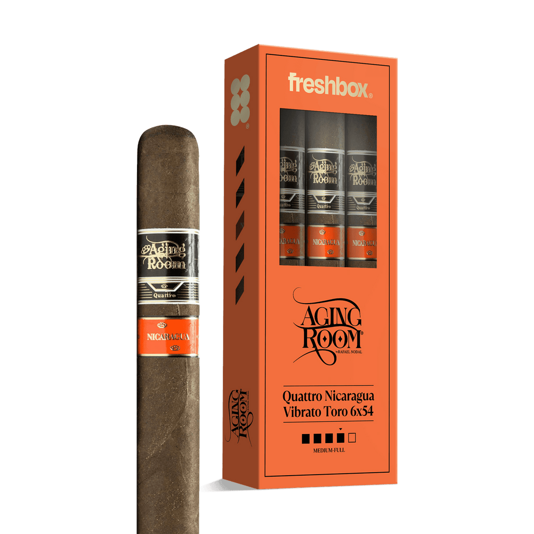 Aging Room Quattro Nicaragua Vibrato Toro 6x54 FreshBox | Cigar 3-Pack FreshBox Aging Room 