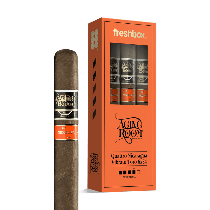 Aging Room Quattro Nicaragua Vibrato Toro 6x54 FreshBox | Cigar 3-Pack FreshBox Aging Room 