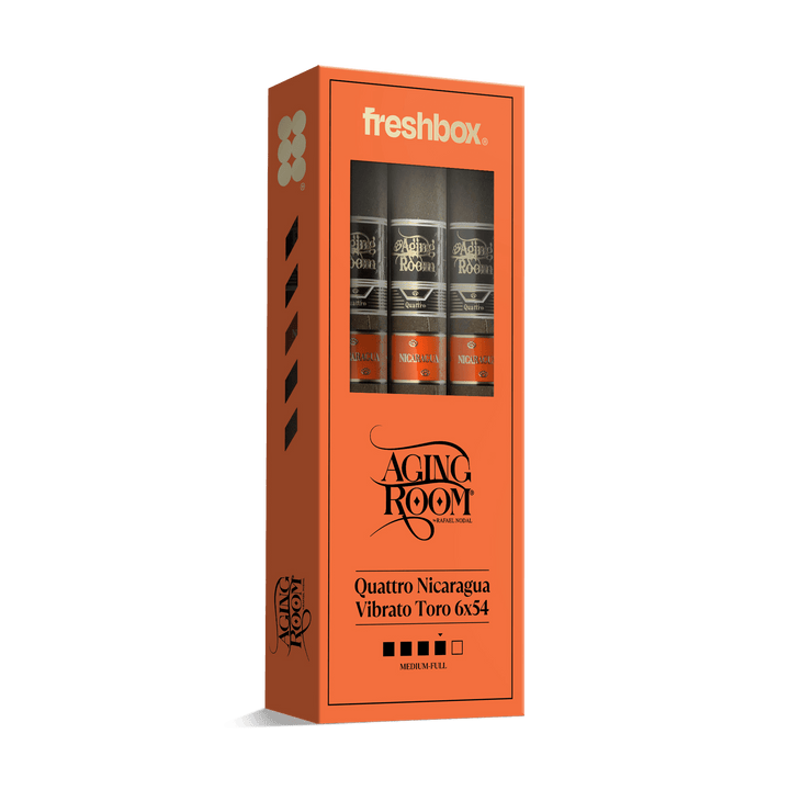 Aging Room Quattro Nicaragua Vibrato Toro 6x54 FreshBox | Cigar 3-Pack FreshBox Aging Room 