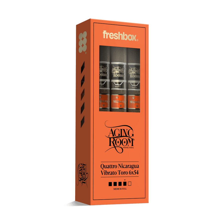 Aging Room Quattro Nicaragua Vibrato Toro 6x54 FreshBox | Cigar 3-Pack FreshBox Aging Room 