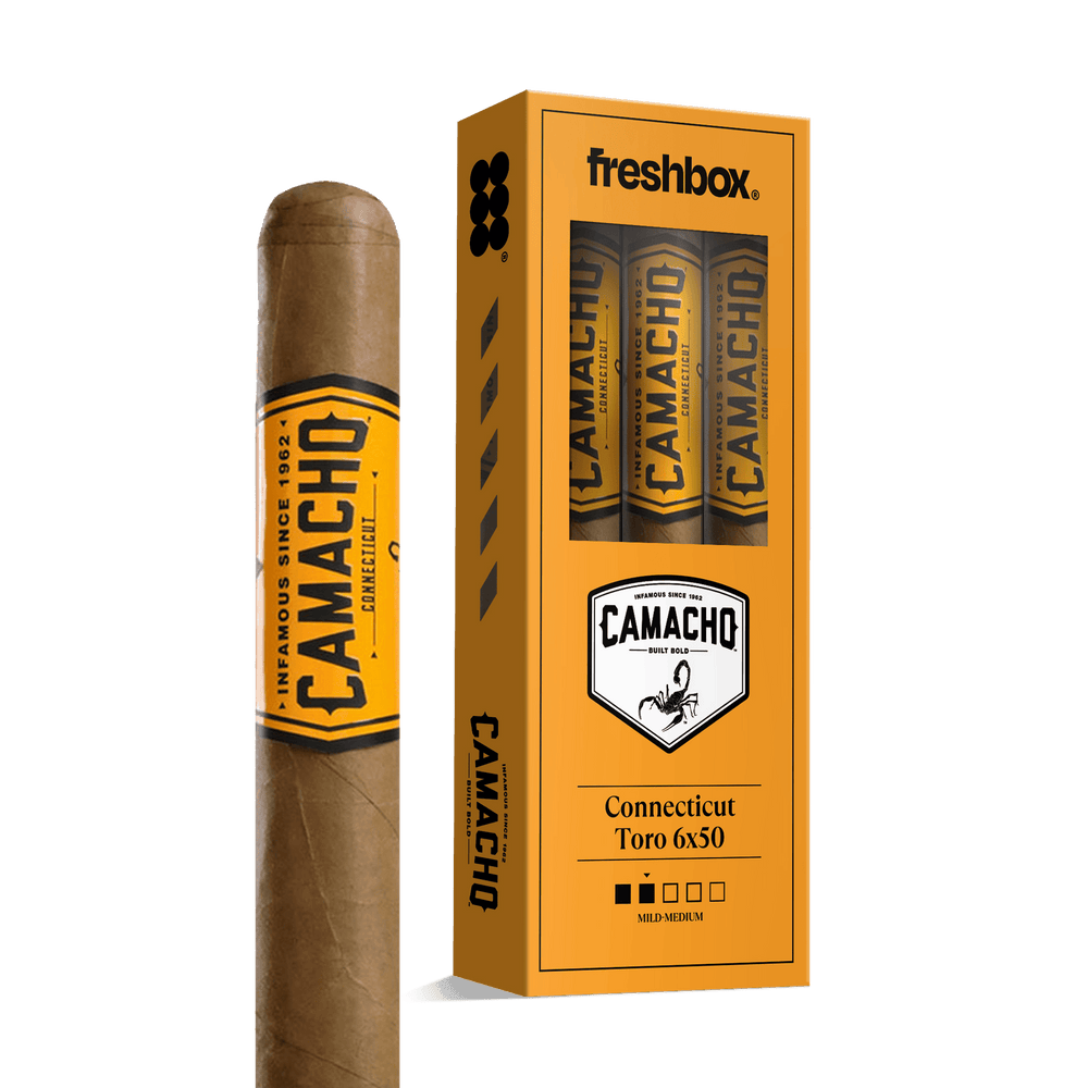 Camacho Connecticut Toro 6x50 FreshBox | Cigar 3-Pack FreshBox Camacho 