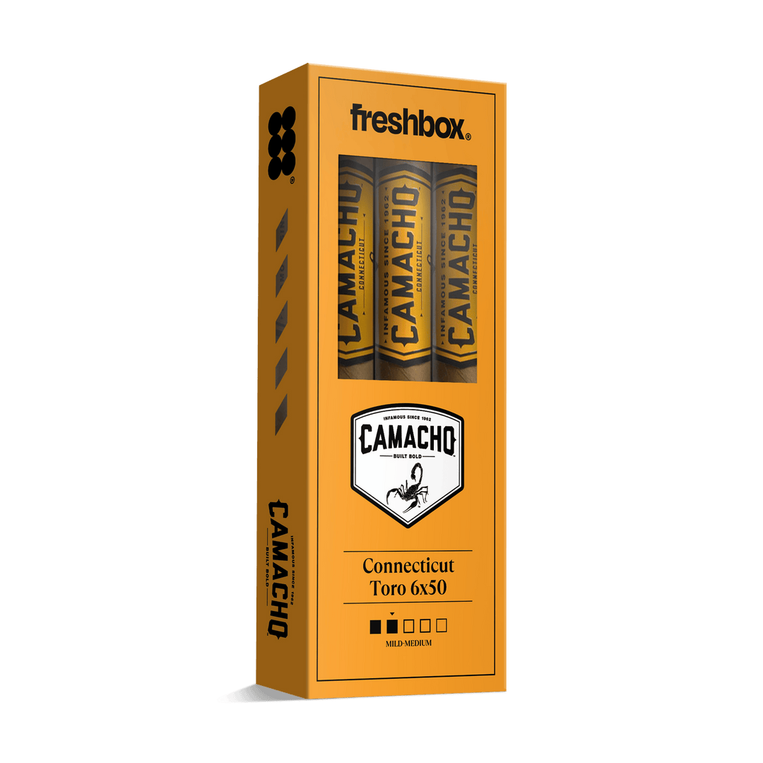 Camacho Connecticut Toro 6x50 FreshBox | Cigar 3-Pack FreshBox Camacho 