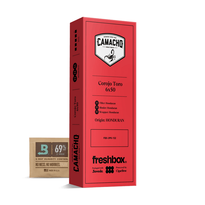 Camacho Corojo Toro 6x50 FreshBox | Cigar 3-Pack FreshBox Camacho 