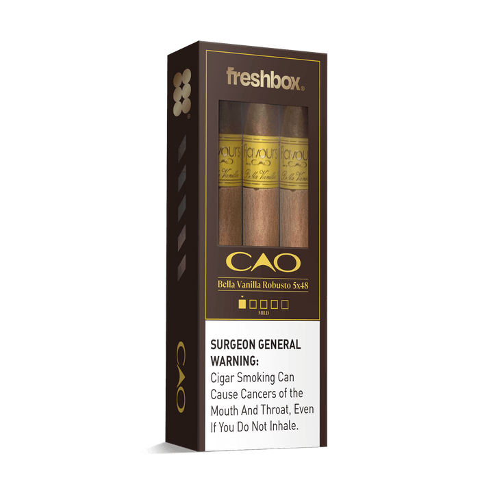 CAO Bella Vanilla Robusto 5x48 FreshBox | Cigar 3-Pack FreshBox CAO 