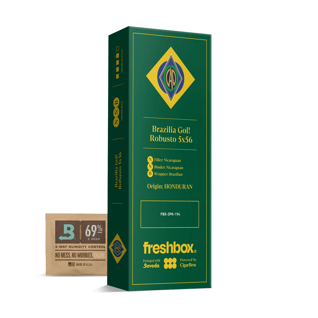 CAO Brazilia Gol! 5x56 FreshBox | Cigar 3-Pack FreshBox CAO 