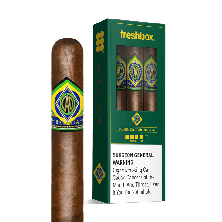 CAO Brazilia Gol! 5x56 FreshBox | Cigar 3-Pack FreshBox CAO 