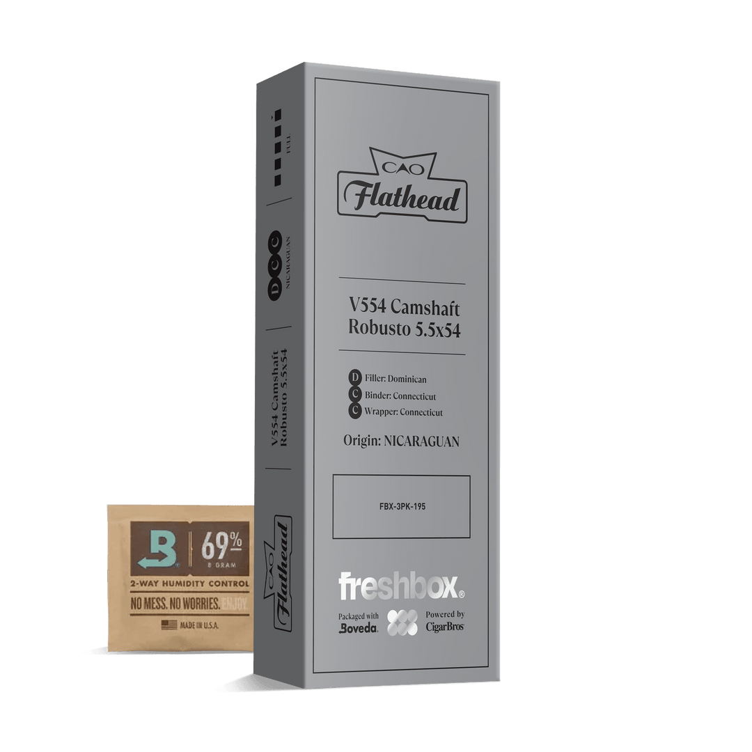 CAO Flathead Camshaft V554 5.5x54 FreshBox | Cigar 3-Pack FreshBox CAO 