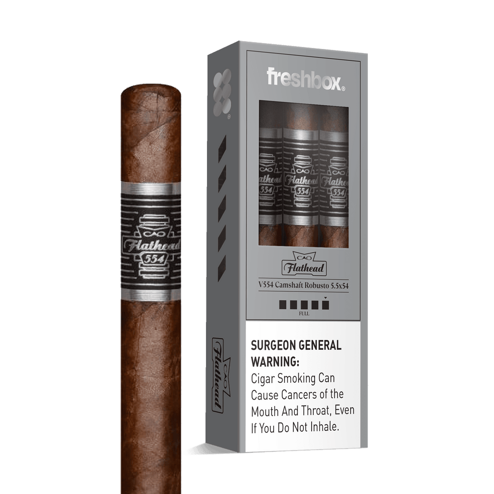 CAO Flathead Camshaft V554 5.5x54 FreshBox | Cigar 3-Pack FreshBox CAO 