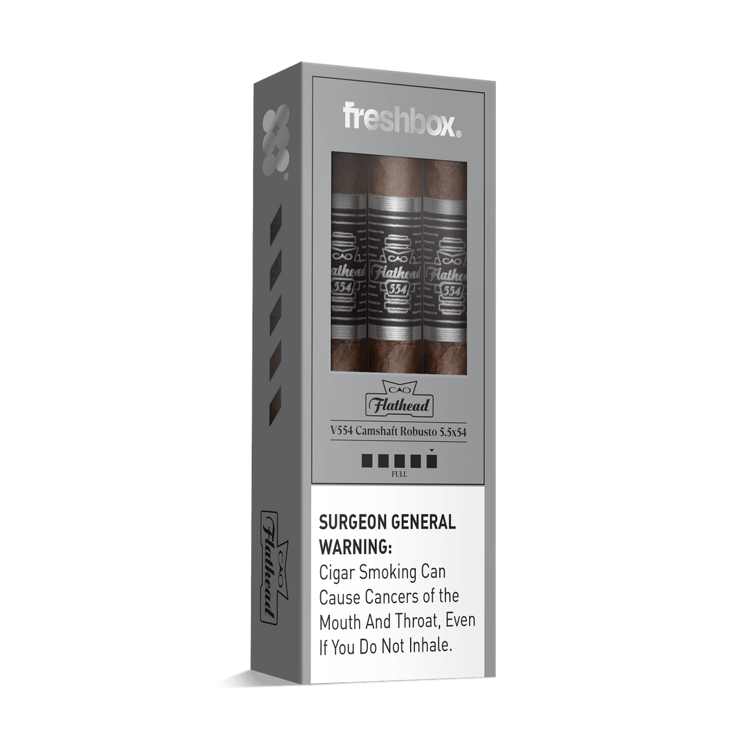 CAO Flathead Camshaft V554 5.5x54 FreshBox | Cigar 3-Pack FreshBox CAO 