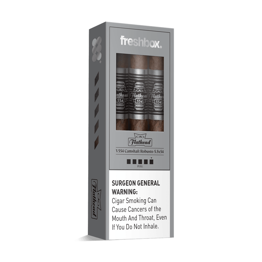 CAO Flathead Camshaft V554 5.5x54 FreshBox | Cigar 3-Pack FreshBox CAO 
