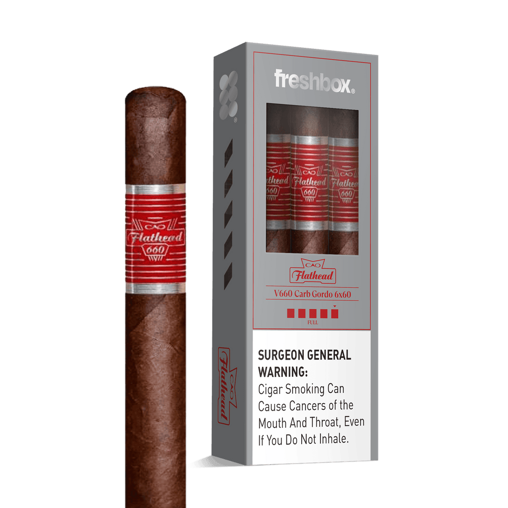 CAO Flathead V660 Carb 6x60 FreshBox | Cigar 3-Pack FreshBox CAO 