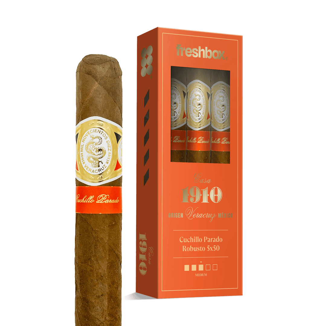 Casa 1910 Cuchillo Parado Robusto 5x50 FreshBox | Cigar 3-Pack FreshBox Casa 1910 