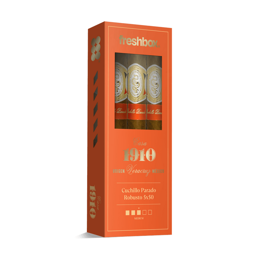 Casa 1910 Cuchillo Parado Robusto 5x50 FreshBox | Cigar 3-Pack FreshBox Casa 1910 