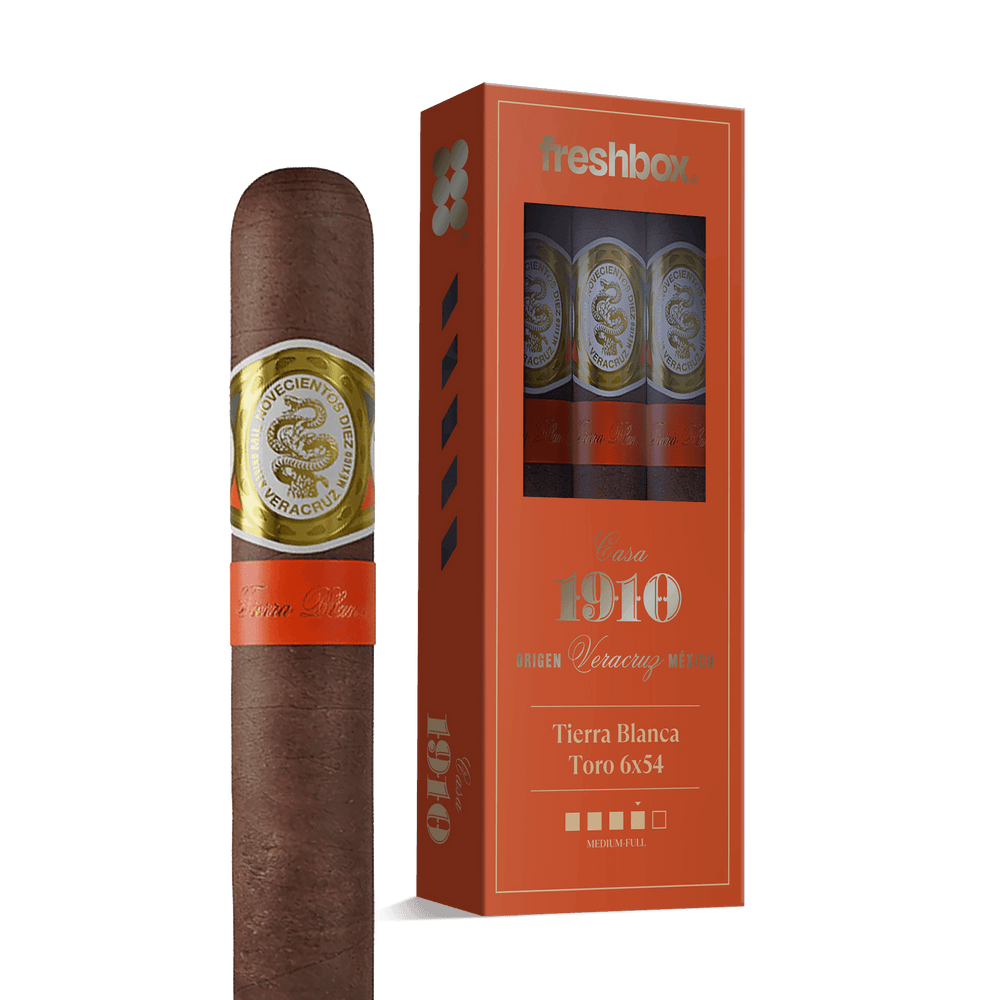 Casa 1910 Tierra Blanca Toro 6x54 FreshBox | Cigar 3-Pack FreshBox Casa 1910 