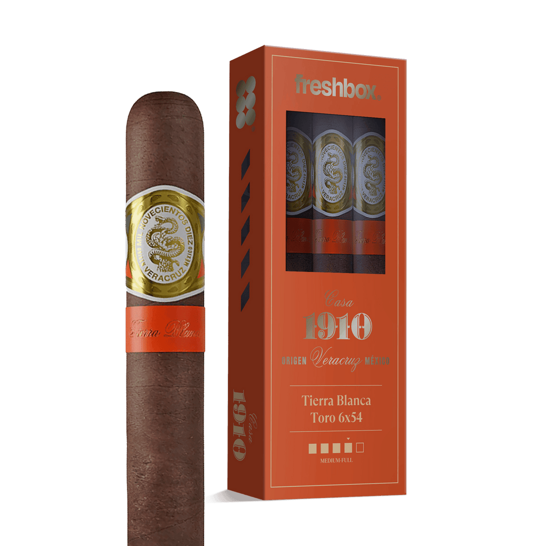 Casa 1910 Tierra Blanca Toro 6x54 FreshBox | Cigar 3-Pack FreshBox Casa 1910 