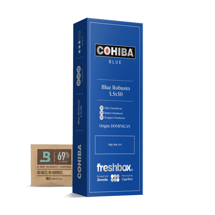 Cohiba Blue Robusto 5.5x50 FreshBox | Cigar 3-Pack FreshBox Cohiba 