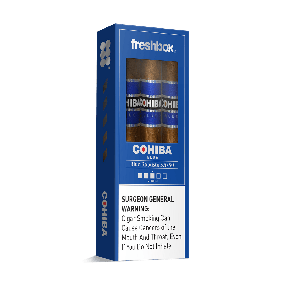 Cohiba Blue Robusto 5.5x50 FreshBox | Cigar 3-Pack FreshBox Cohiba 