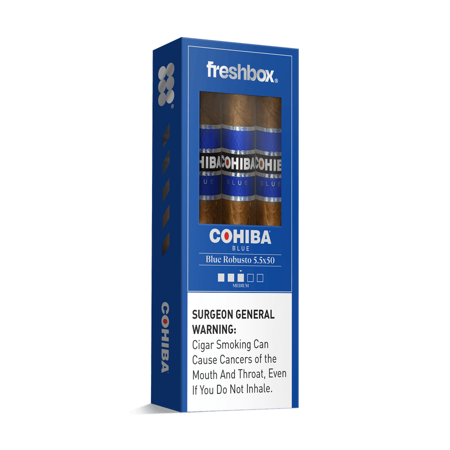 Cohiba Blue Robusto 5.5x50 FreshBox | Cigar 3-Pack FreshBox Cohiba 