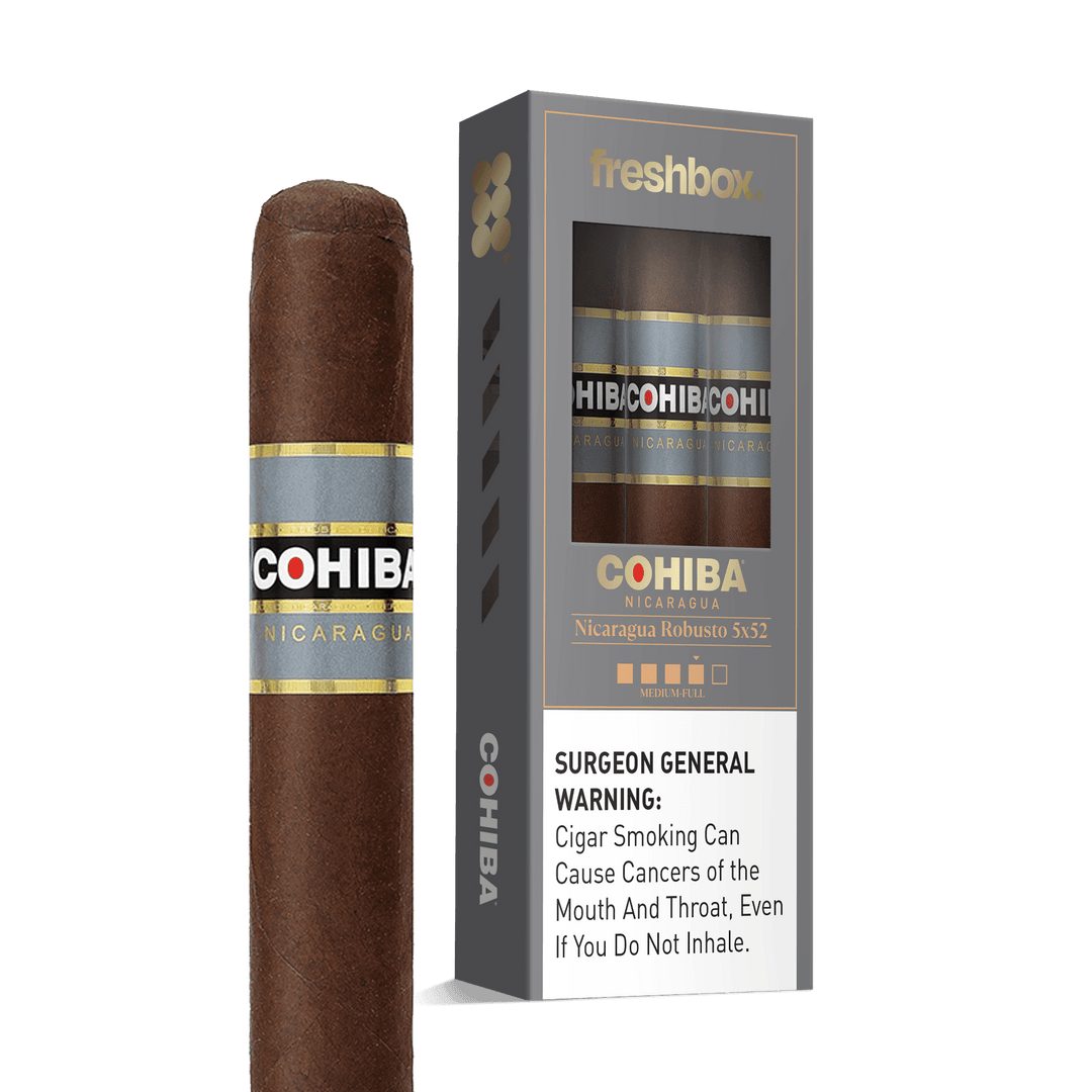 Cohiba Nicaruaga Robusto 5x52 FreshBox | Cigar 3-Pack FreshBox Cohiba 