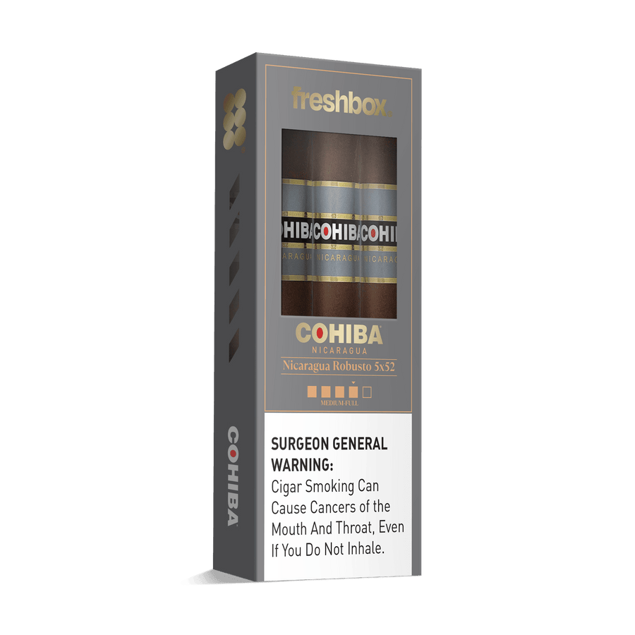 Cohiba Nicaruaga Robusto 5x52 FreshBox | Cigar 3-Pack FreshBox Cohiba 
