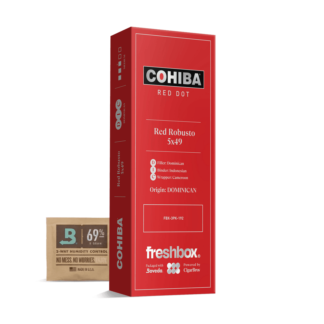 Cohiba Red Robusto 5x49 FreshBox | Cigar 3-Pack FreshBox Cohiba 