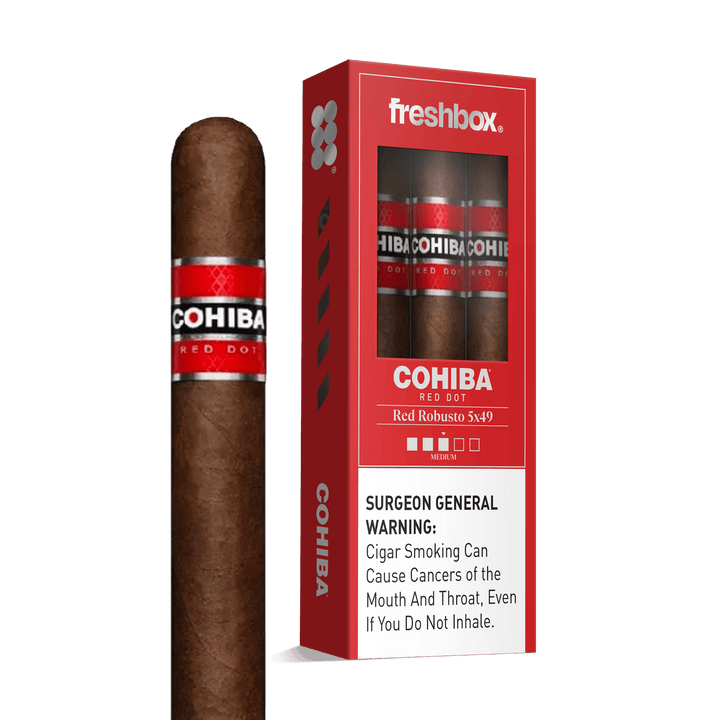 Cohiba Red Robusto 5x49 FreshBox | Cigar 3-Pack FreshBox Cohiba 