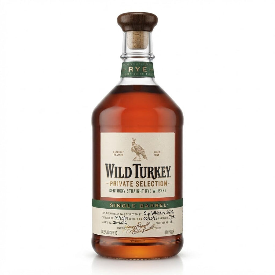 Wild Turkey x Sip Whiskey Private Selection Single Barrel Rye Whiskey Rye Whiskey Wild Turkey 