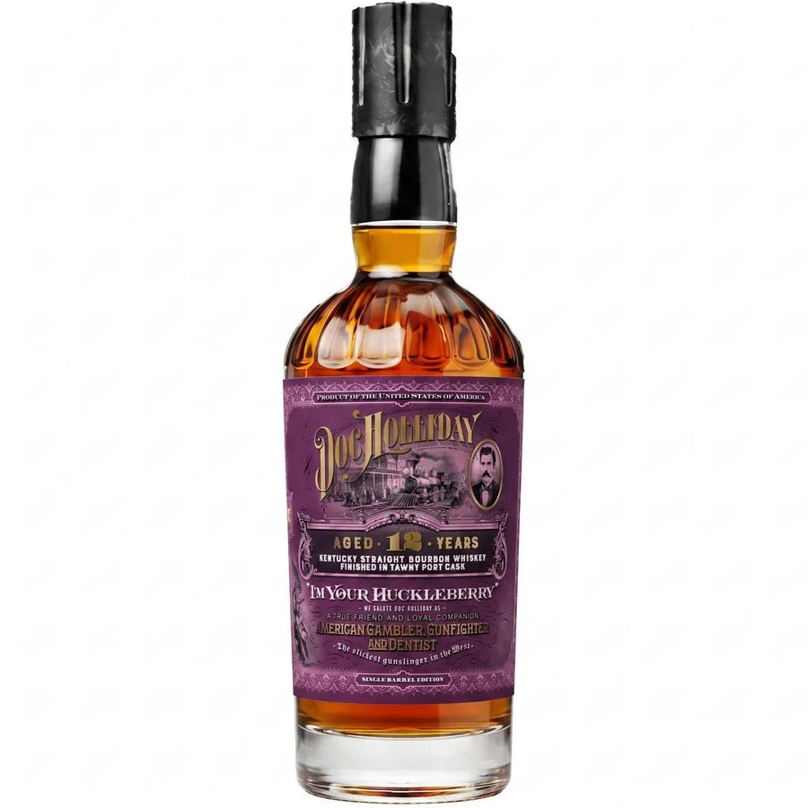 Doc Holliday Aged 12 Years Tawny Port Finished Single Barrel Bourbon 750mL Whiskey Doc Holliday 