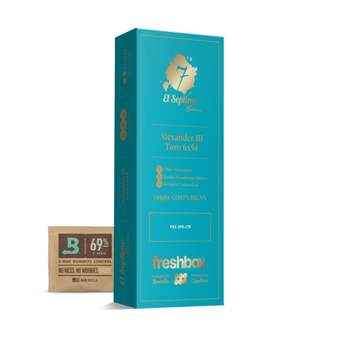 El Septimo Alexander III Toro 6x54 FreshBox | Cigar 3-Pack FreshBox El Septimo 