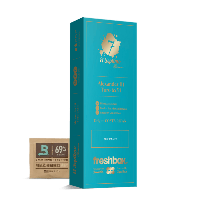 El Septimo Alexander III Toro 6x54 FreshBox | Cigar 3-Pack FreshBox El Septimo 
