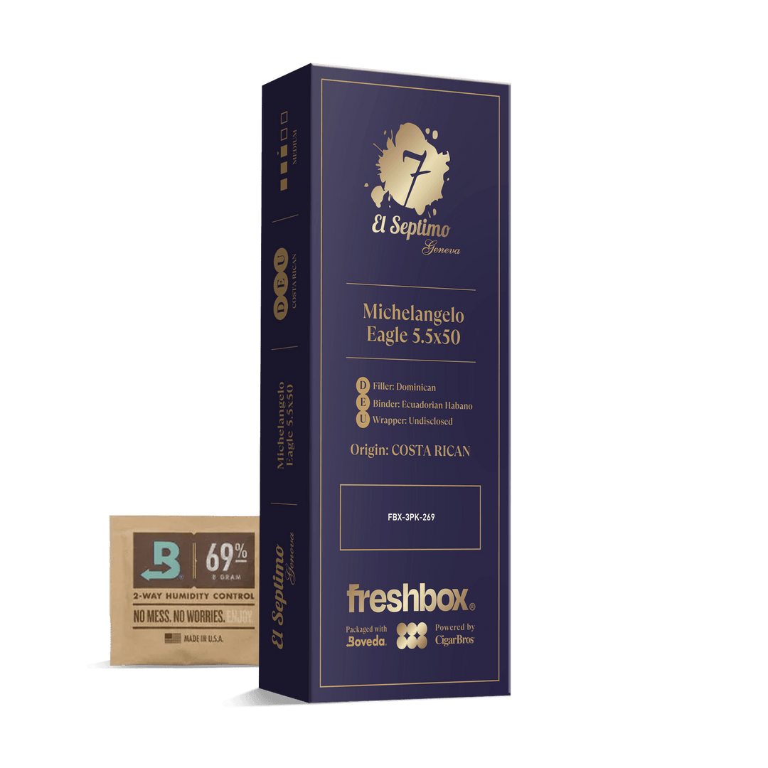 El Septimo Michelangelo Eagle 5.5x50 FreshBox | Cigar 3-Pack FreshBox El Septimo 