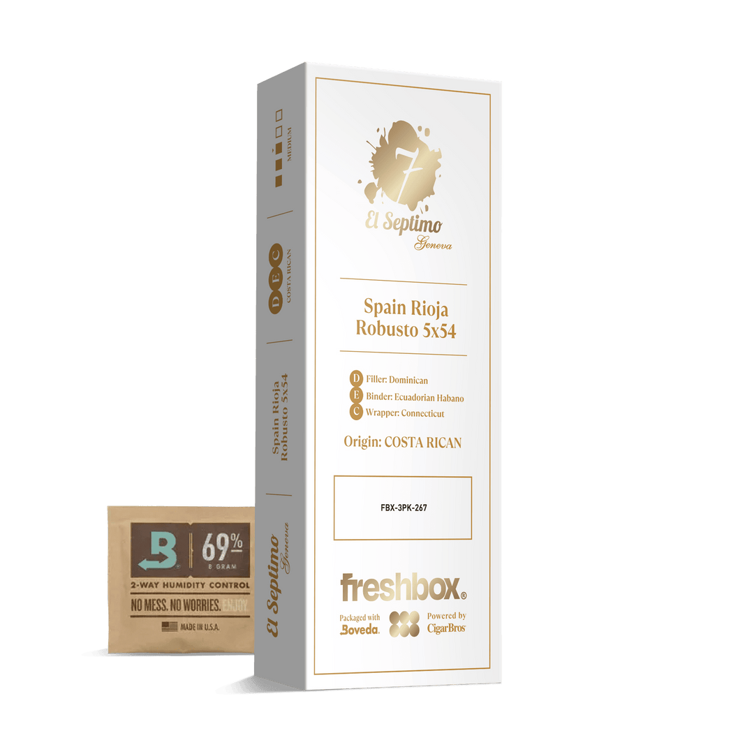 El Septimo Spain Rioja Robusto 5x54 FreshBox | Cigar 3-Pack FreshBox El Septimo 