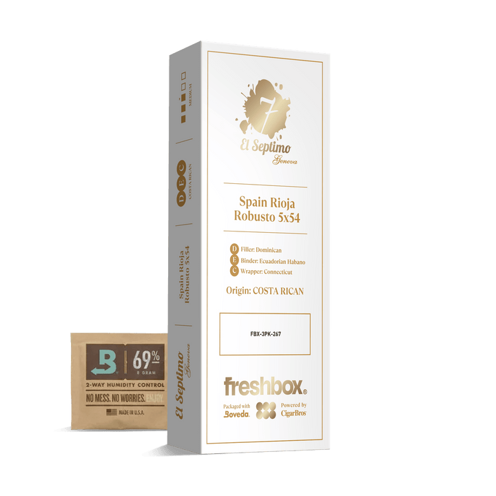El Septimo Spain Rioja Robusto 5x54 FreshBox | Cigar 3-Pack FreshBox El Septimo 