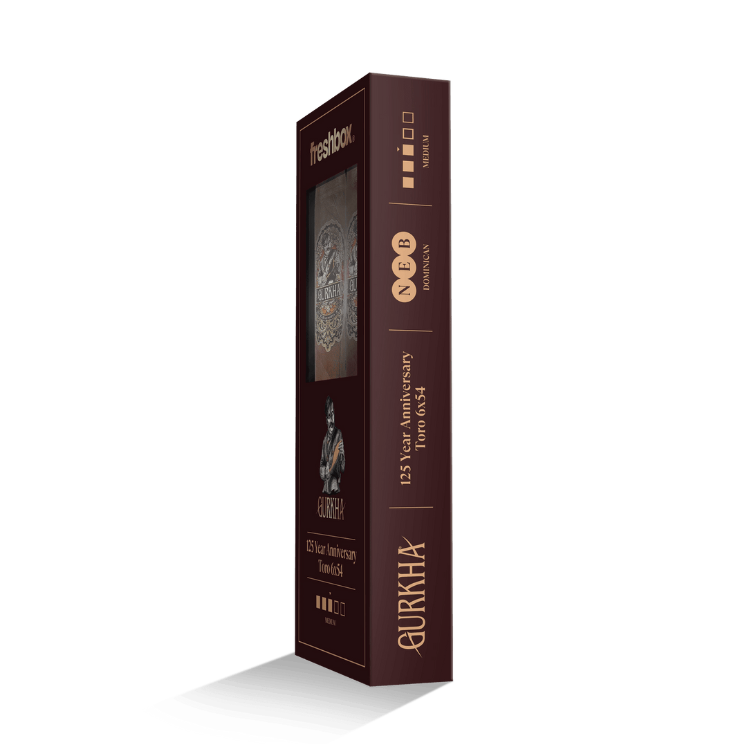 Gurkha 125 Year Anniversary Toro 6x54 FreshBox | Cigar 3-Pack FreshBox Gurkha 