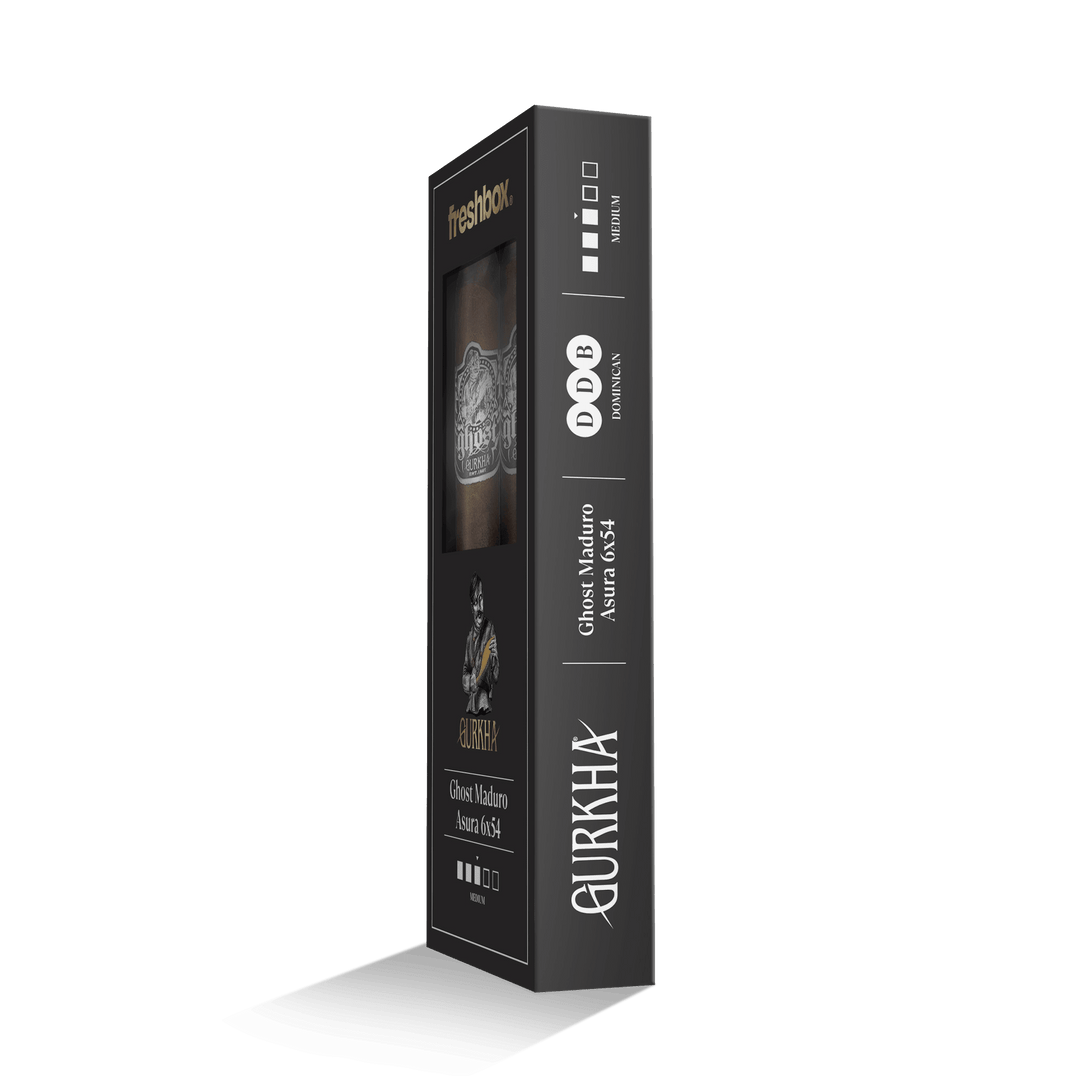 Gurkha Ghost Maduro Asura 6x54 FreshBox | Cigar 3-Pack FreshBox Gurkha 