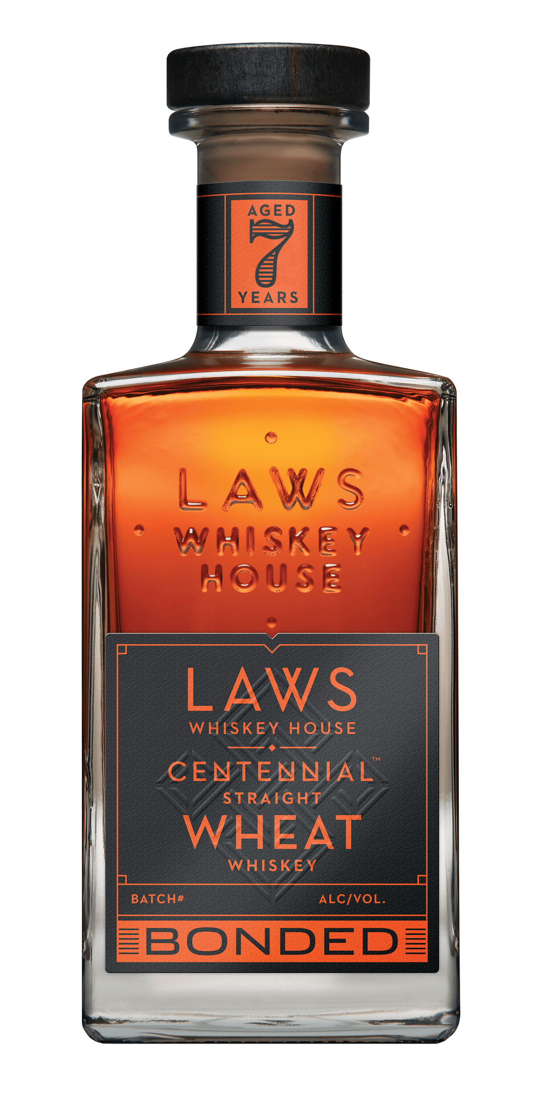 Laws 7 Year Centennial Bonded Wheat Whiskey 750mL Wheat Whiskey Laws Whiskey House 