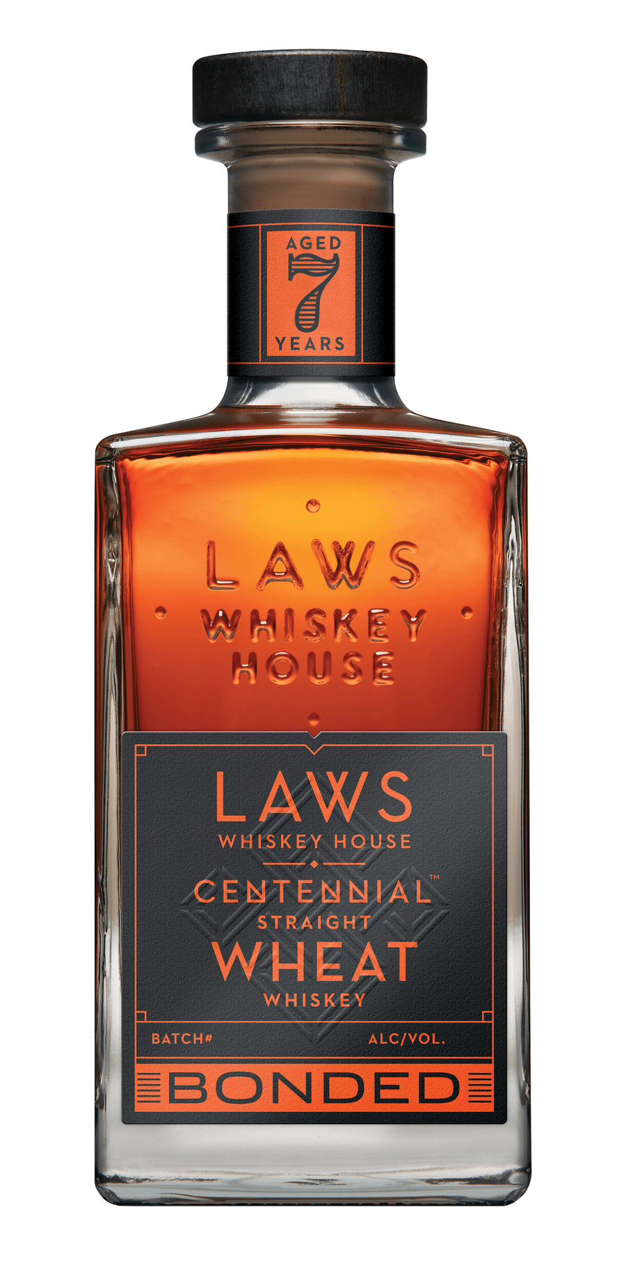 Laws 7 Year Centennial Bonded Wheat Whiskey 750mL Wheat Whiskey Laws Whiskey House 