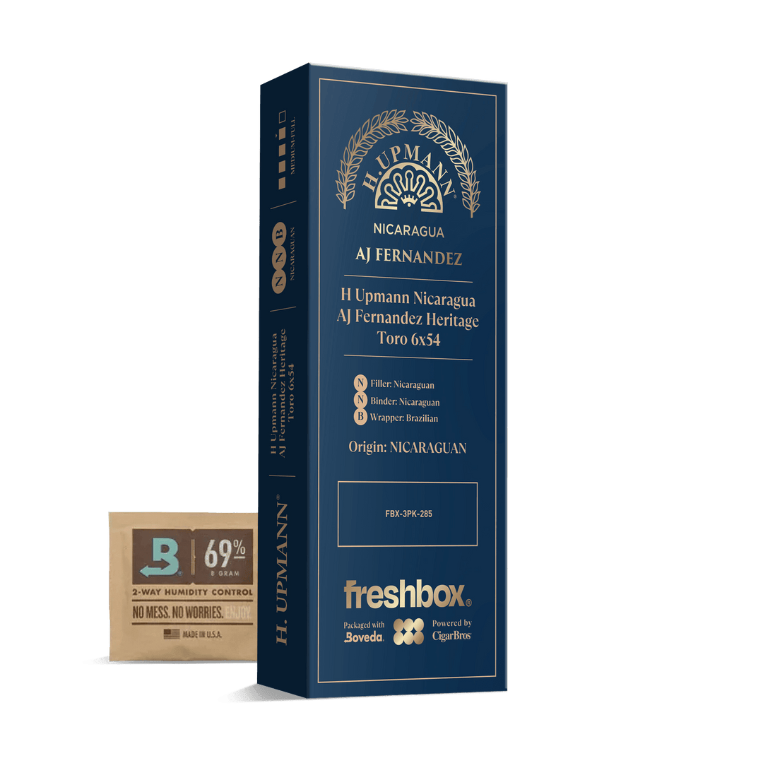 H Upmann Nicaragua AJ Fernandez Heritage 6x54 FreshBox | Cigar 3-Pack FreshBox H Upmann 