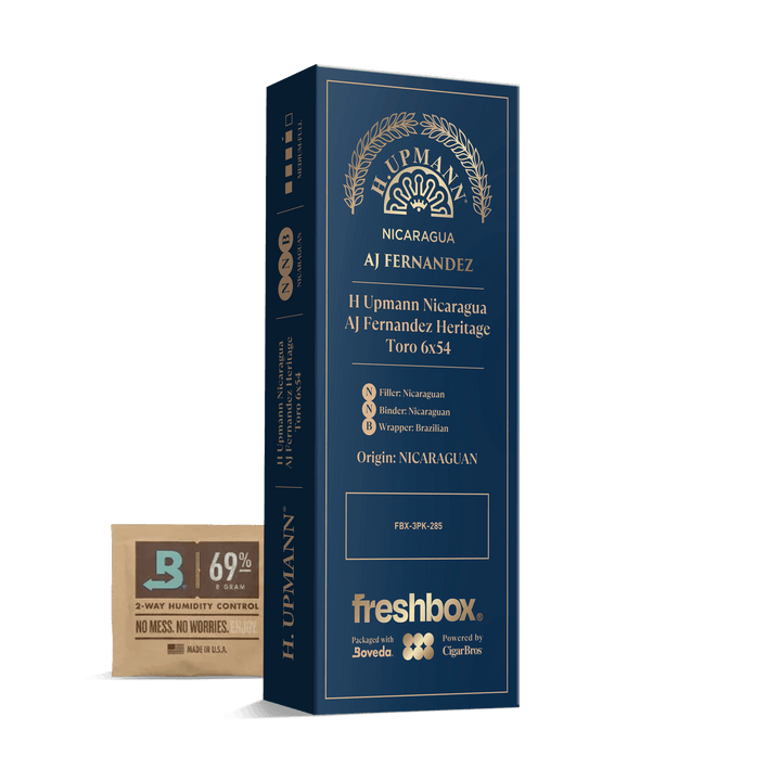 H Upmann Nicaragua AJ Fernandez Heritage 6x54 FreshBox | Cigar 3-Pack FreshBox H Upmann 