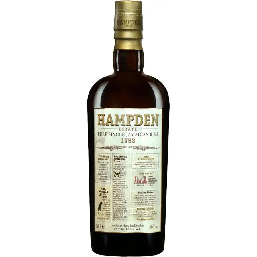 Hampden Estate 1753 Single Jamaican Rum Rum Hampden Estate Rum 